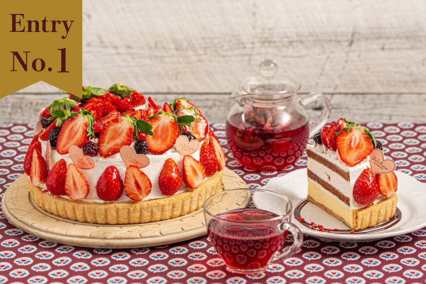 あまおう＆とちおとめのショートケーキタルト｜復刻タルト総選挙