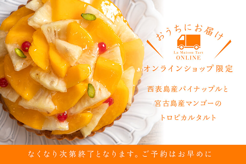 オンラインショップ限定 パインとマンゴーのトロピカルタルト